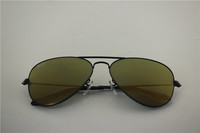 Aviator ,rb 3025 002/39 black frame gold flash lens,unisex sunglasses 58mm 
