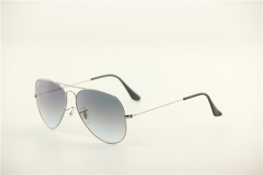 Aviator ,rb 3025 004/32 gunmetal frame gray gradual lens, unsex sunglasses ,55 58 62MM 