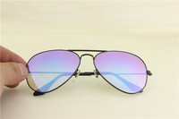 Aviator ,rb 3025 002/4O black frame blue gradual flash lens, unisex sunglasses ,58mm 