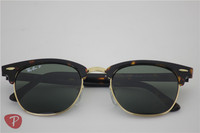 Clubmaster rb3016 902/58 polarized glass lens, 902/58 ,unisex sunglasses ,51mm